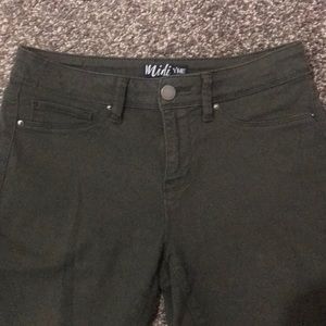 YMI green skinny jeans